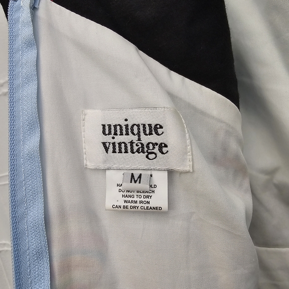 Unique Vintage Multicolor Hot Air Balloon Midi Dress - Picture 6 of 7